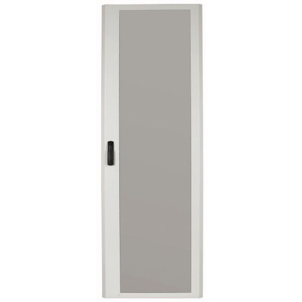 Glass door, for HxW=1760x400mm, Clip-down handle, white image 1