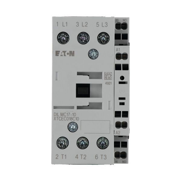 Contactor, 3 pole, 380 V 400 V 7.5 kW, 1 N/O, 230 V 50/60 Hz, AC operation, Spring-loaded terminals image 14
