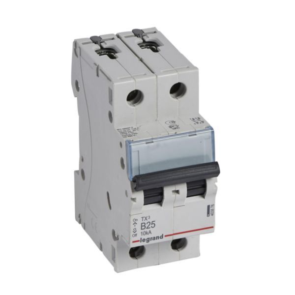 TX³ 2P 25A curve B circuit breaker image 1