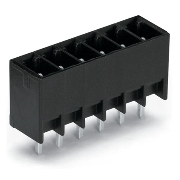 THT male header 0.8 x 0.8 mm solder pin straight black image 5
