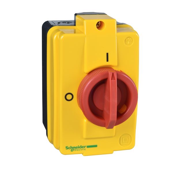 TeSys Vario enclosed, emergency stop switch disconnector, 16A, IP55 image 3