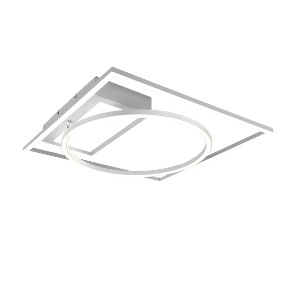 Downey LED ceiling lamp matt white image 1