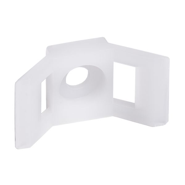 Push-In Cable Ties Mount white 30x15 (100pcs) THORGEON image 2