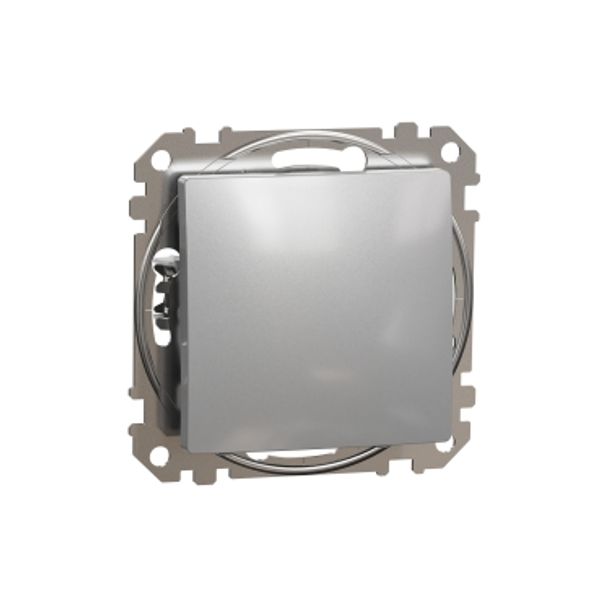 Sedna Design & Elements, 2-way Push-Button 10A, aluminium image 3