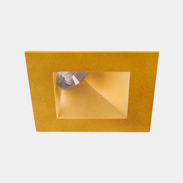 Downlight Play Deco Asymmetrical Square Fixed 6.4W LED warm-white 3000K CRI 90 48.2º Gold/Gold IP54 585lm image 1