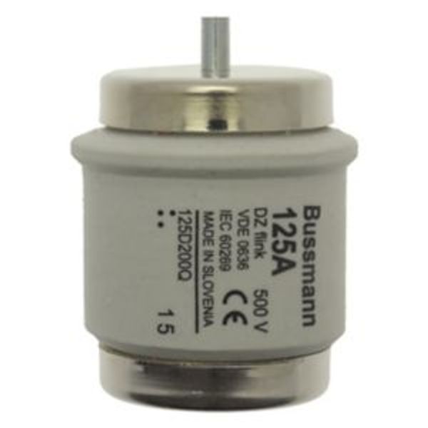 Fuse-link, low voltage, 125 A, AC 500 V, D5, 56 x 46 mm, gR, DIN, IEC, fast-acting image 5