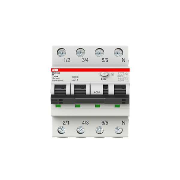 DS203NC C10 A100 Residual Current Circuit Breaker with Overcurrent Protection image 2