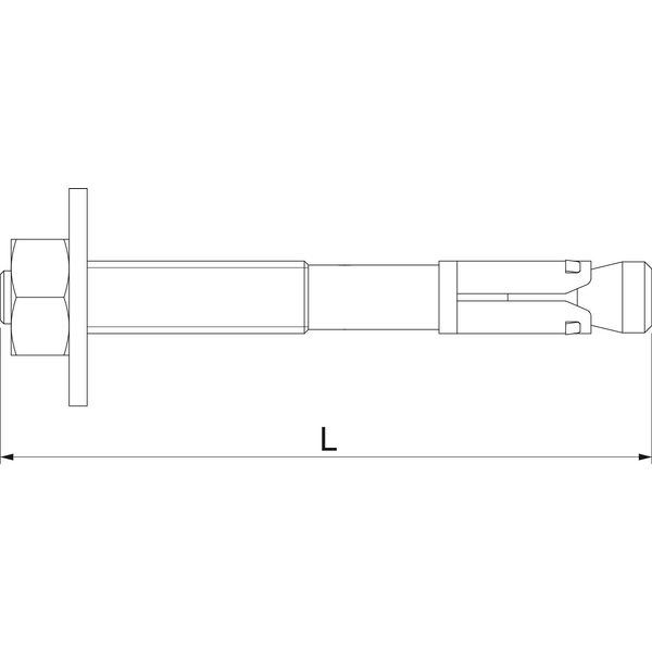 Enkurskrūve BZ-U M10x110mm, St, G image 2