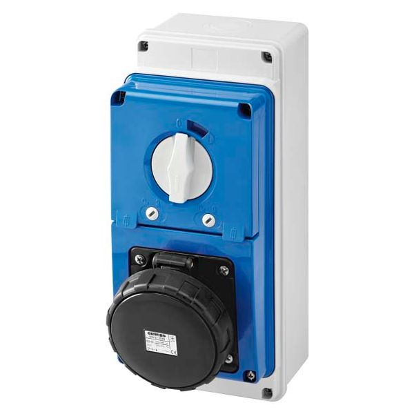 VERTICAL FIXED INTERLOCKED SOCKET OUTLET - WITH BOTTOM - WITH FUSE-HOLDER BASE - 3P+N+E 63A 480-500V - 50/60HZ 7H - IP67 image 2