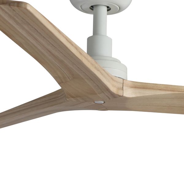 KLIM S Ø925mm WHITE 3 BLADES LIGHT OAK WOOD image 1