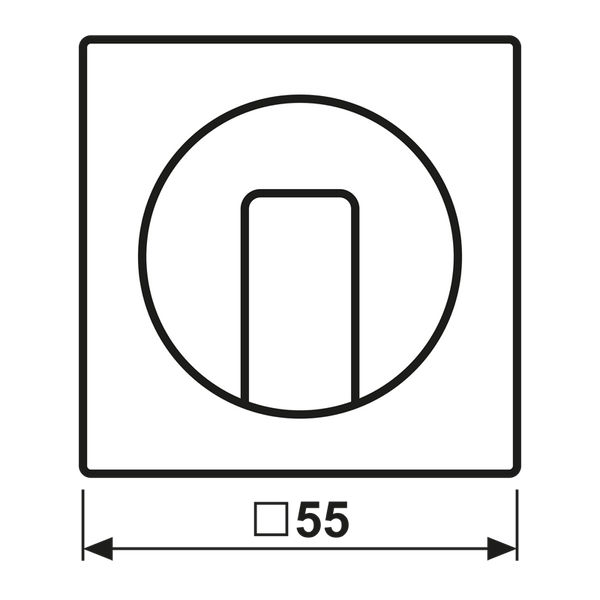 Centre plate with knob for rotary switch A1541MO image 4