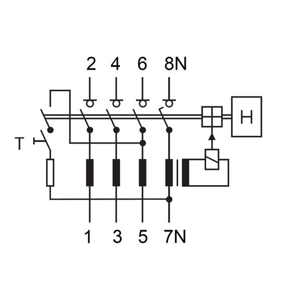 Residual current circuit breaker 63A, 4-p,100mA,type S, A, V image 13