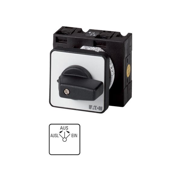 Universal control switches, T3, 32 A, center mounting, 2 contact unit(s), Contacts: 4, 45 °, momentary, With spring-return from both directions to OFF image 3