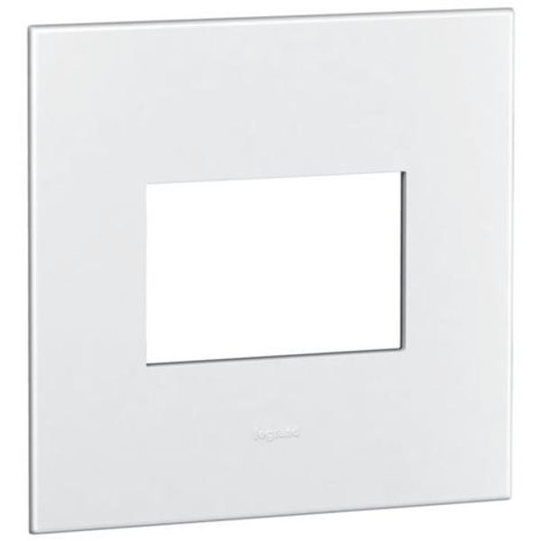 Arteor™ - Plate - American standard - square - 3 modules - 4'' x 4'' - White image 1