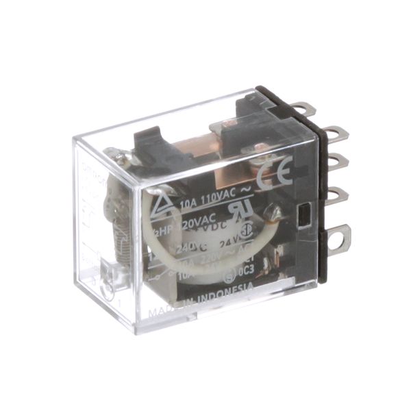 Relay, plug-in, 8-pin, DPDT, 10 A, 24 VDC image 2