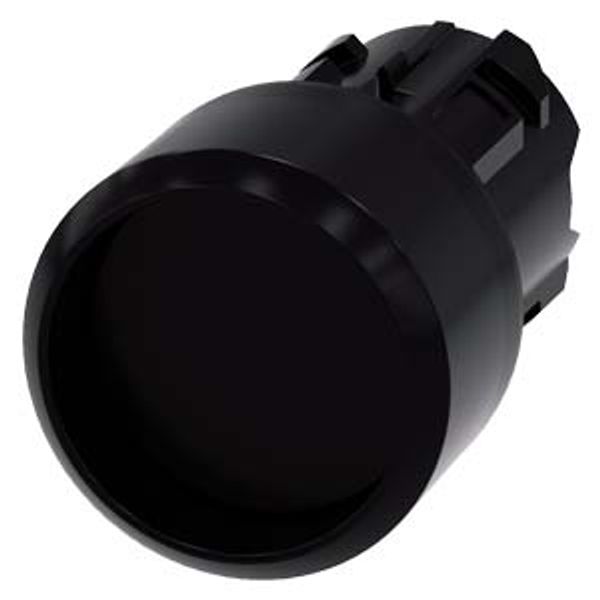 Pushbutton, 22 mm, round, plastic, black, Front ring, raised momentary contact 3SU1000-0CB10-0AA0-Z Y10 image 2