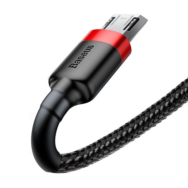 Cable USB A plug - micro USB plug 1.0m QC3.0 Cafule red+black BASEUS image 2