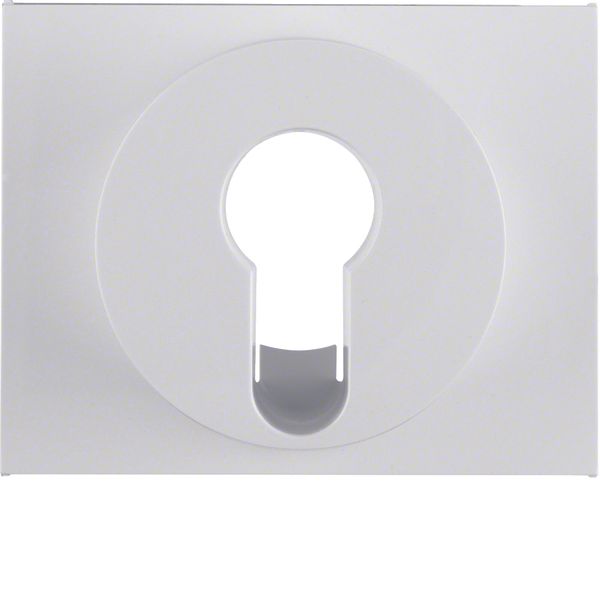 Centre plate for key switch/key push-button, K.1, p. white glossy image 1