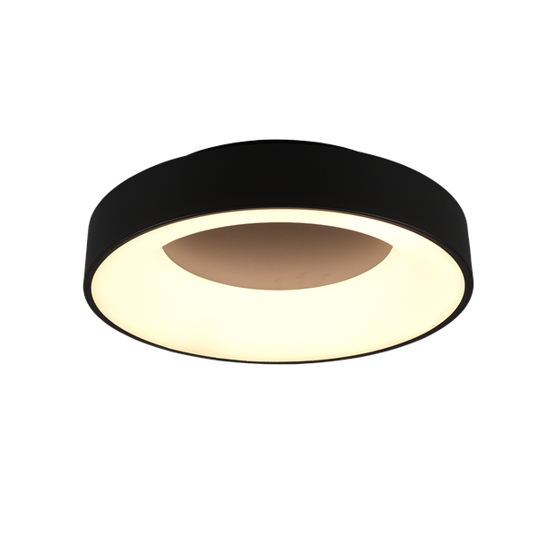 Girona LED ceiling lamp 45 cm matt black image 1