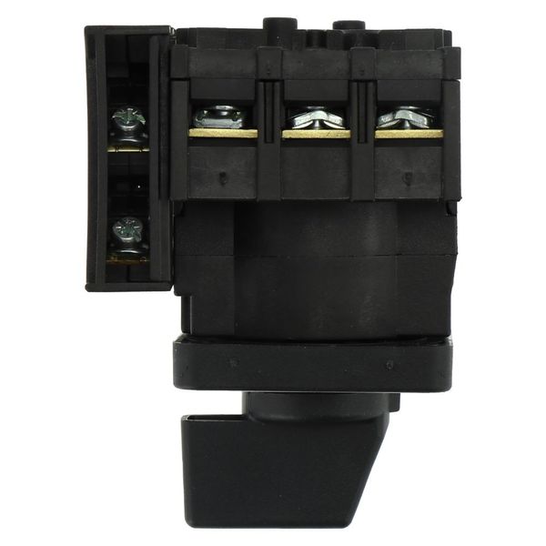 On-Off switch, P1, 40 A, flush mounting, 3 pole, 1 N/O, 1 N/C, with black thumb grip and front plate image 8