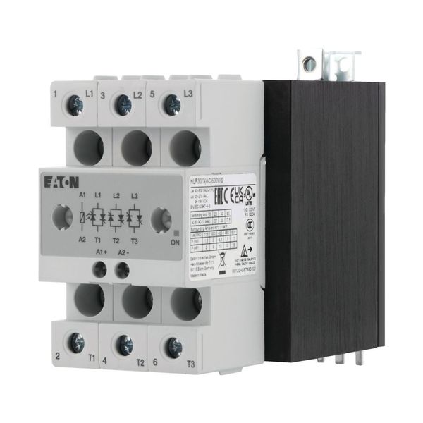 Solid-state relay, 3-phase, 30 A, 42 - 660 V, AC/DC, high fuse protection image 4