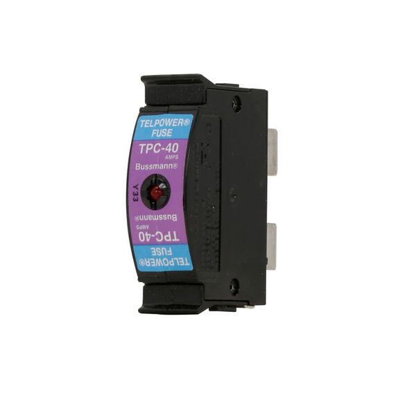 Eaton Bussmann series TPC telecommunication fuse, 80 Vdc, 90A, 100 kAIC, Non Indicating, Compact, Current-limiting image 3