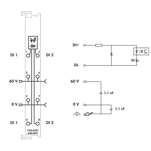 2-channel digital input 60 VDC 3 ms dark gray image 5