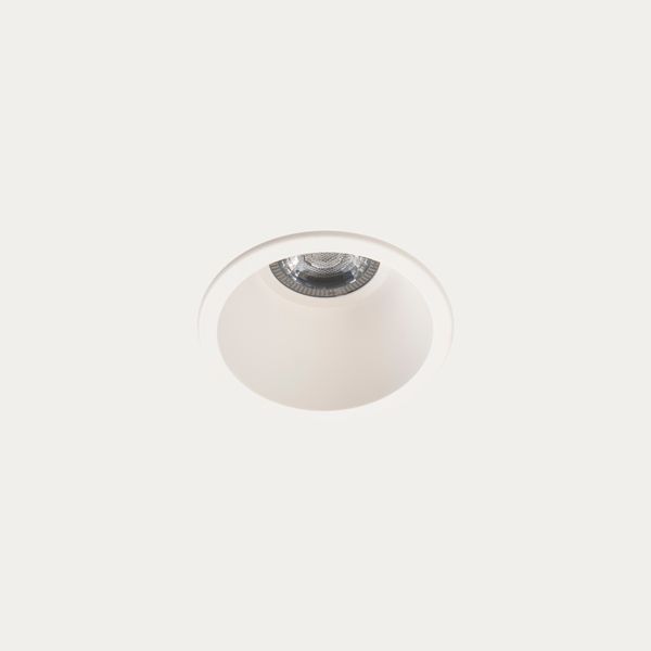 Downlight Lite ø75mm 6.7W LED warm-white 2700K CRI 80 32.2º ON-OFF White IP54 527lm image 1