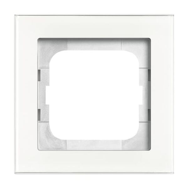1722-280 Cover Frame Busch-axcent® white glass image 12