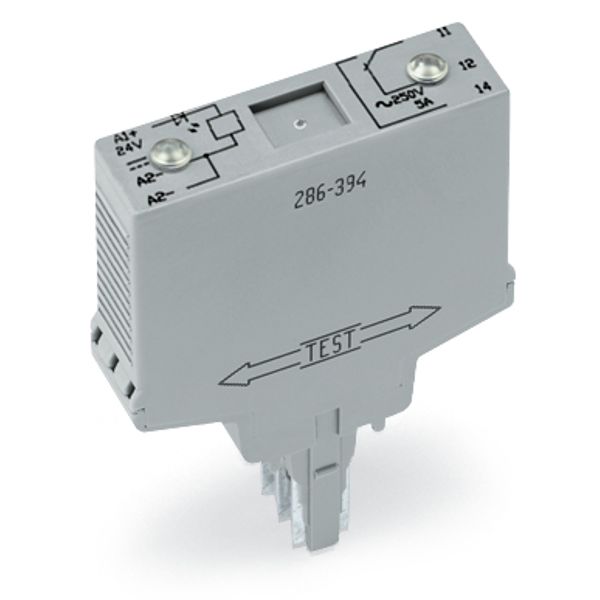 Relay module Nominal input voltage: 24 VDC 1 changeover contact light image 4
