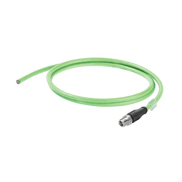 PROFINET Cable (assembled), M12 X-type IP 67 straight male, Open, Numb image 1