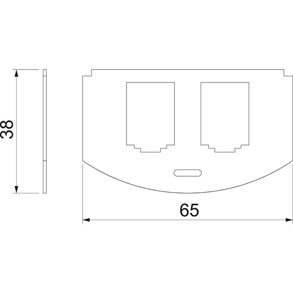 MP R2 2B Mounting plate for GES R2 for 2x Typ  B image 2