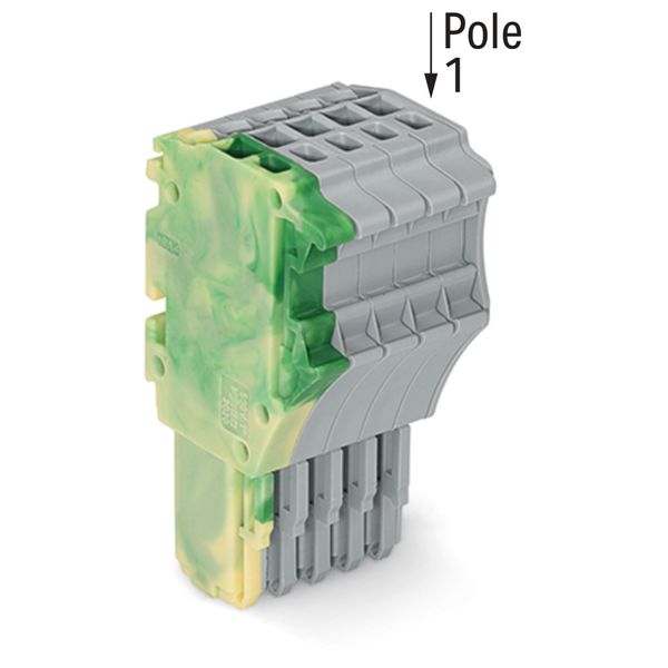 1-conductor female connector Push-in CAGE CLAMP® 1.5 mm² green-yellow/ image 2