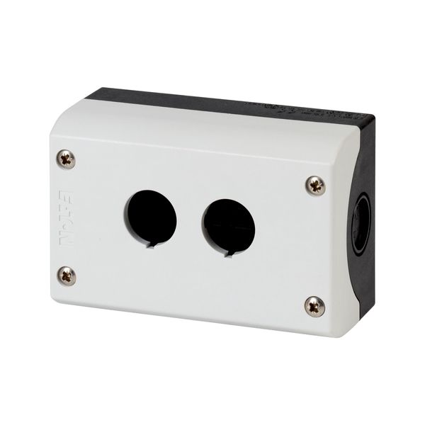 Surface mounting enclosure, RAL 7035, Number of locations: 2 image 3