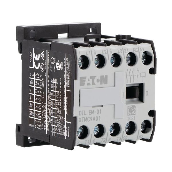Contactor, 400 V 50 Hz, 440 V 60 Hz, 3 pole, 380 V 400 V, 4 kW, Contacts N/C = Normally closed= 1 NC, Screw terminals, AC operation image 10