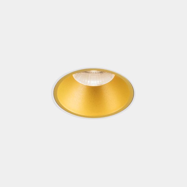 Downlight Play Deco Symmetrical Round Fixed Trimless Trimless/Gold IP54 image 1