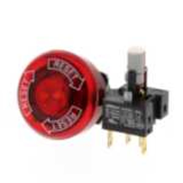 Emergency stop switch, illuminated, 30mm dia, push-lock/turn-reset, SP image 3