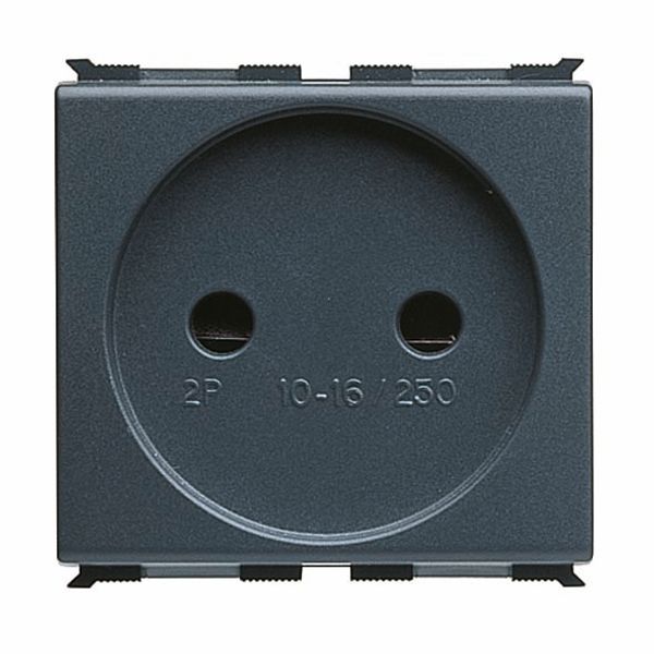 FRENCH STANDARD SOCKET-OUTLET 250V ac - 2P 16A - 2 MODULES - PLAYBUS image 2