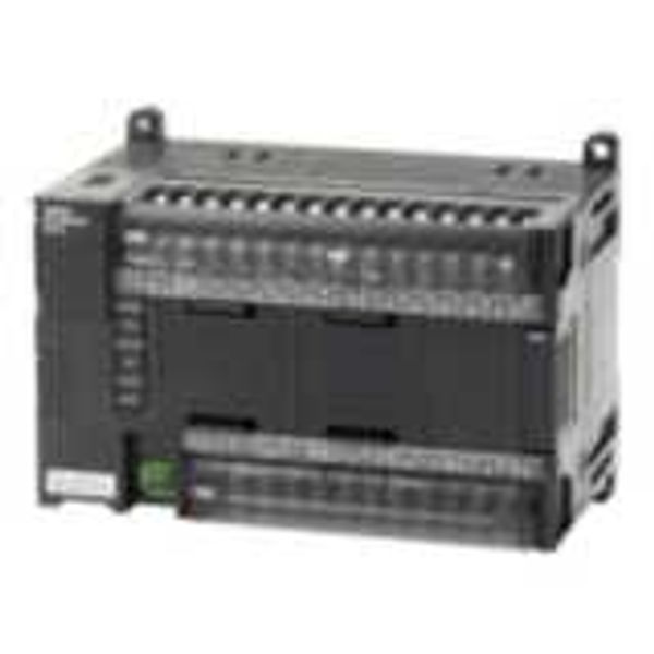 PLC, 24 VDC supply, 24 x 24 VDC inputs, 16 x NPN outputs 0.3 A, 2 x an image 2