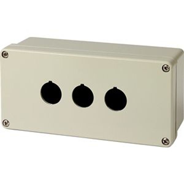 Surface mounting enclosure, metal, 3 mounting locations image 2