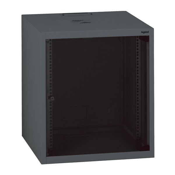 Wallmount fix cabinet Linkeo 10 inches 6U 300mm depth image 1