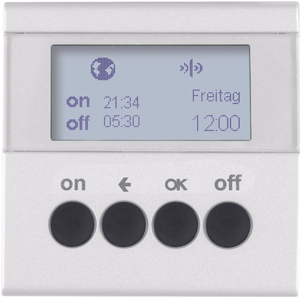 KNX radio timer quicklink, display, S.1/B.3/B.7, p. white, matt, plast image 1