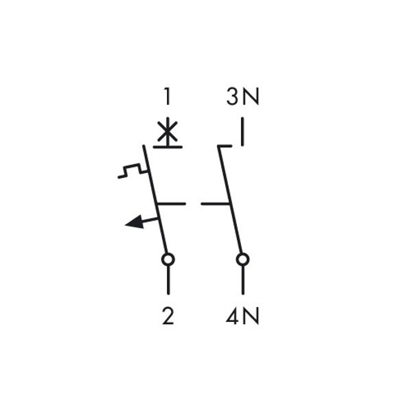 Miniature Circuit Breaker B6/1+N, 1MW, 6kA image 3