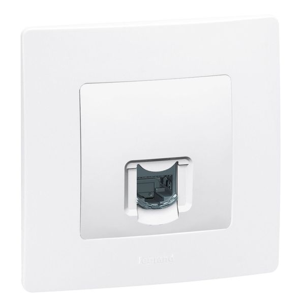 RJ45 socket Niloé category 6 FTP with éclat (white) cover plate image 1