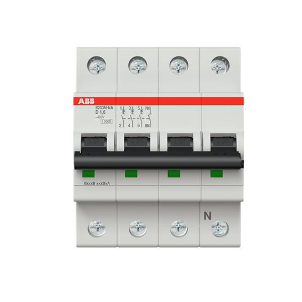 S203M-C1.6NA Miniature Circuit Breaker - 3+NP - C - 1.6 A image 2