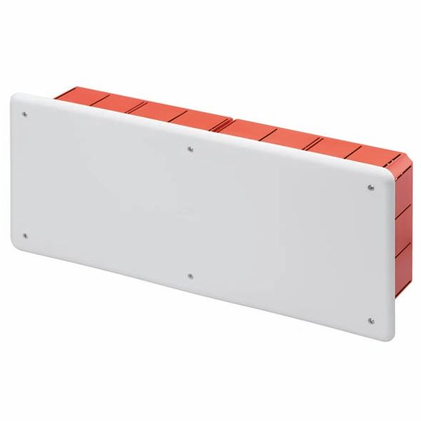 JUNCTION AND CONNECTION BOX - FOR BRICK WALLS - WITH DIN RAIL - DIMENSIONS 392X152X75 - WHITE LID RAL9016 image 2