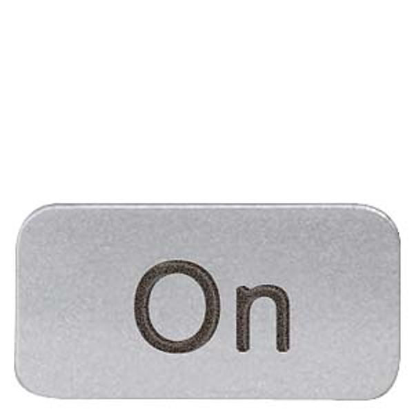 Adhesive labeling plate, on label h... image 1