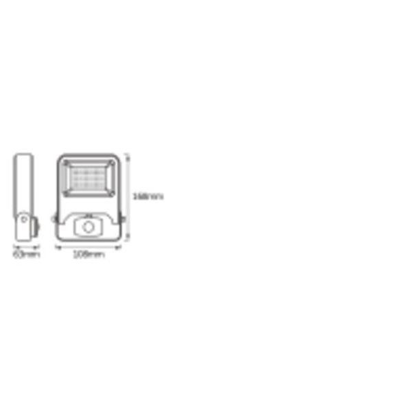 ENDURA® FLOOD Sensor Warm White 10 W 3000 K WT image 3