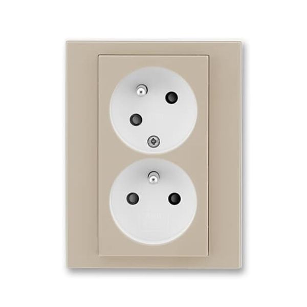 5593H-C02357 01 Double socket outlet with earthing pins, shuttered, with turned upper cavity, with surge protection image 54