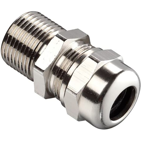 EXN04MMC2 M20 N/P BRASS CABLE GLAND 4-12MM image 1